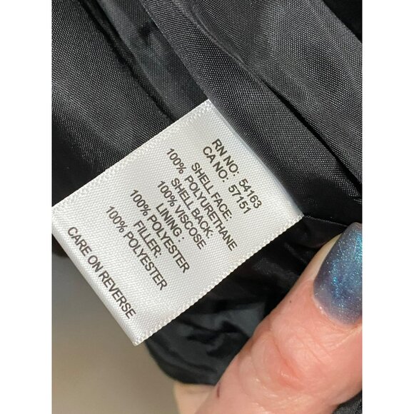 NWT Marc New York Black Quilted Jacket Size M Drawstring Waistline - Picture 7 of 8